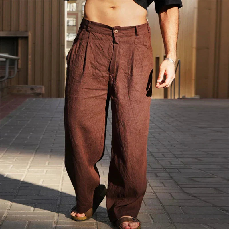 Dario™ | Weite Leinenhose