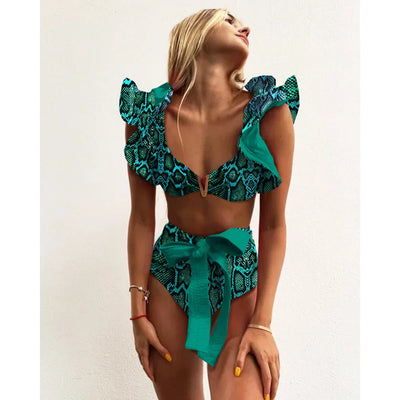 Bloom™ | Rüschenschnitt Hochbund-Bikini