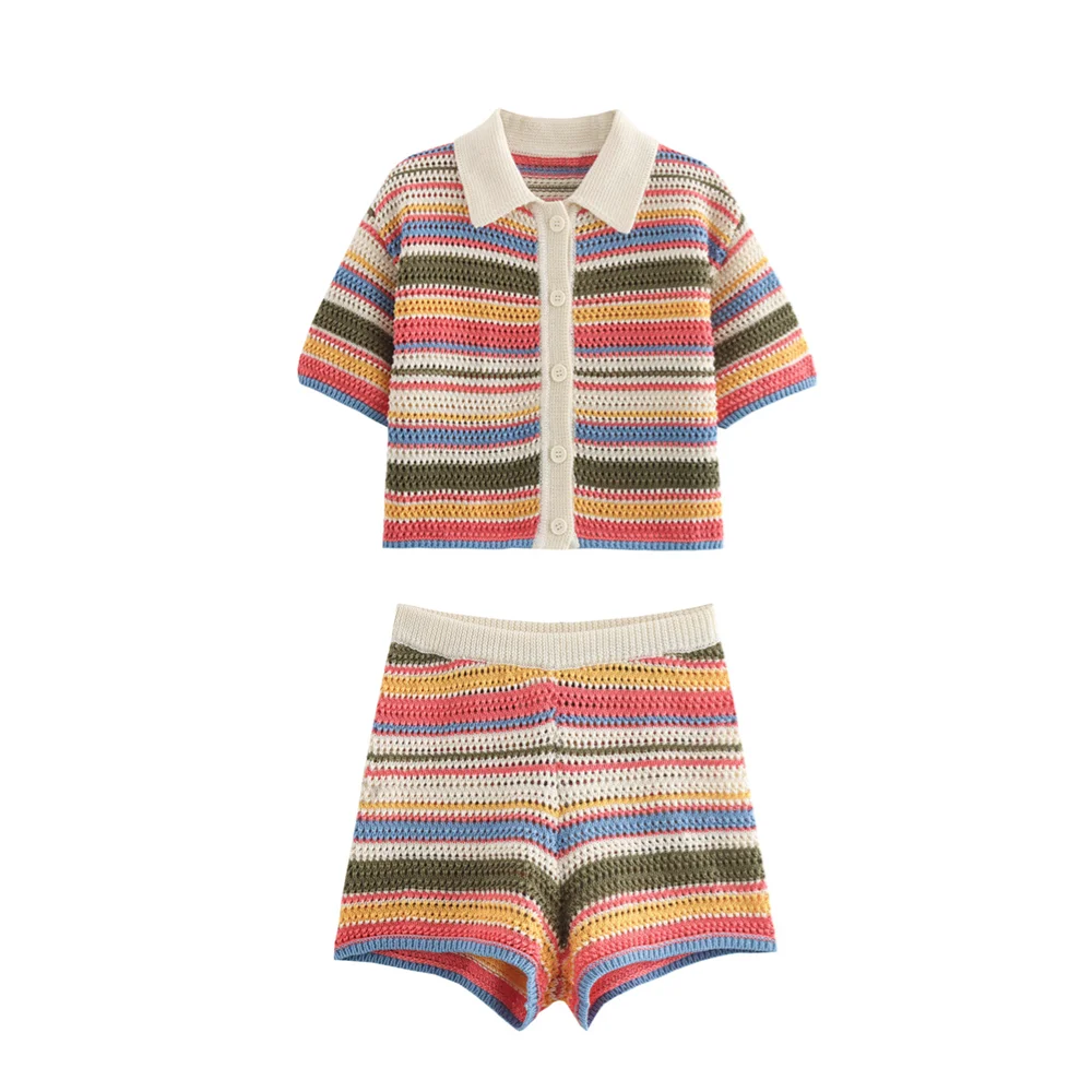 Femke™ | Polo Sweater Set™ | Elegantes Strickensemble