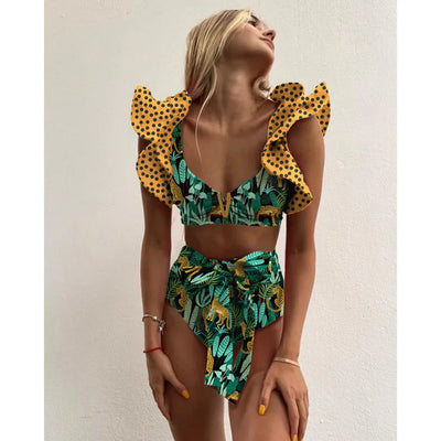 Bloom™ | Rüschenschnitt Hochbund-Bikini