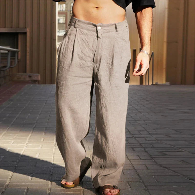 Dario™ | Weite Leinenhose