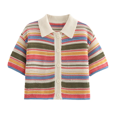 Femke™ | Polo Sweater Set™ | Elegantes Strickensemble