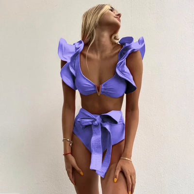 Bloom™ | Rüschenschnitt Hochbund-Bikini