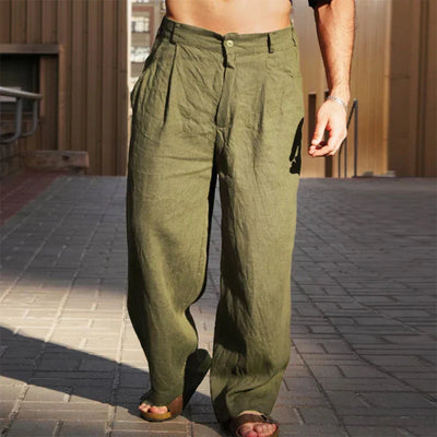 Dario™ | Weite Leinenhose