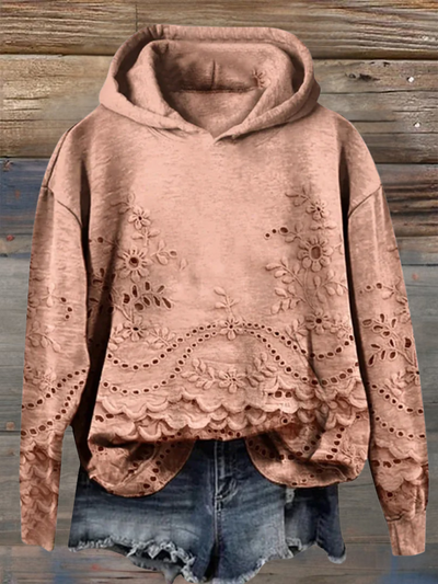 Sachzna™ | Hoodie Mit Blumenstickerei