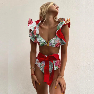 Bloom™ | Rüschenschnitt Hochbund-Bikini