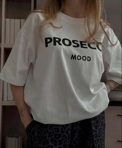Prosecco Mood™ | Bequemes Oversized T-Shirt