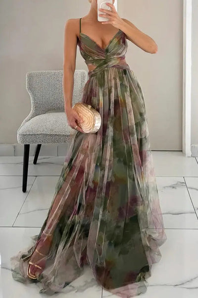 Eléna™ | Stilvolles Blumendesign Maxikleid