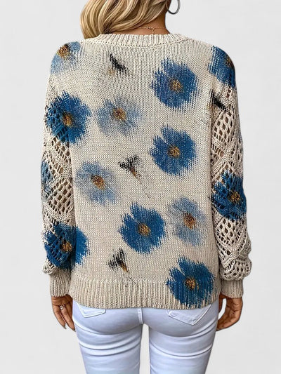 Aurélie™ | Eleganter Pullover Mit Blumenmuster