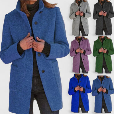 Elena™ | Eleganter Wollmix-Mantel