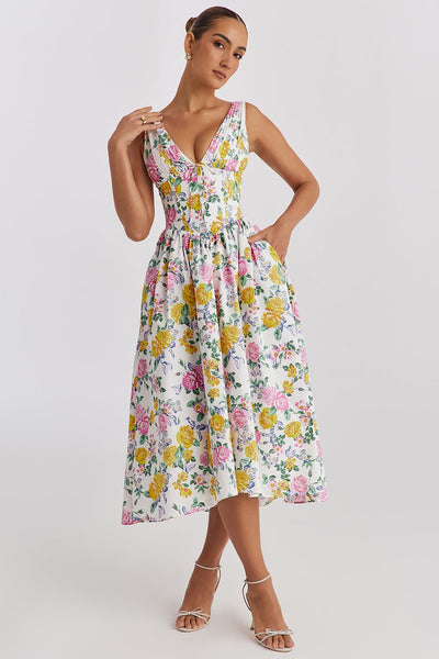 Merrill™ | Elegantes V-Ausschnitt Kleid