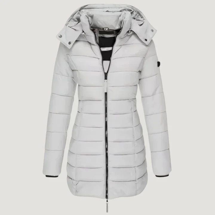 Astrid™ | Stylische Pufferjacke Mit Kapuze