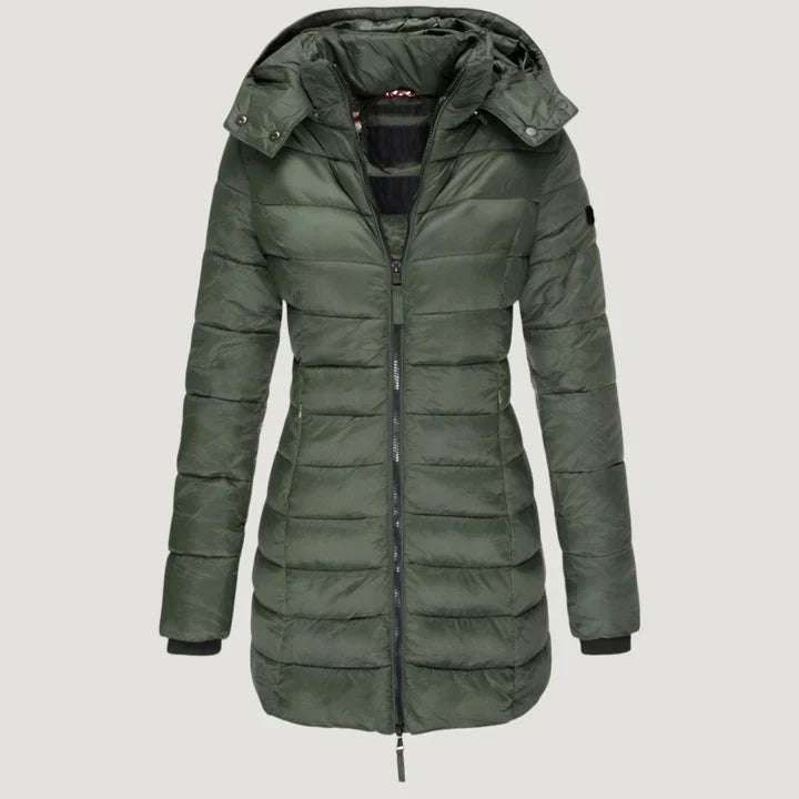Astrid™ | Stylische Pufferjacke Mit Kapuze