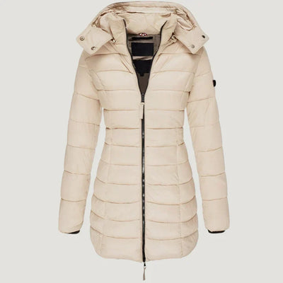 Astrid™ | Stylische Pufferjacke Mit Kapuze