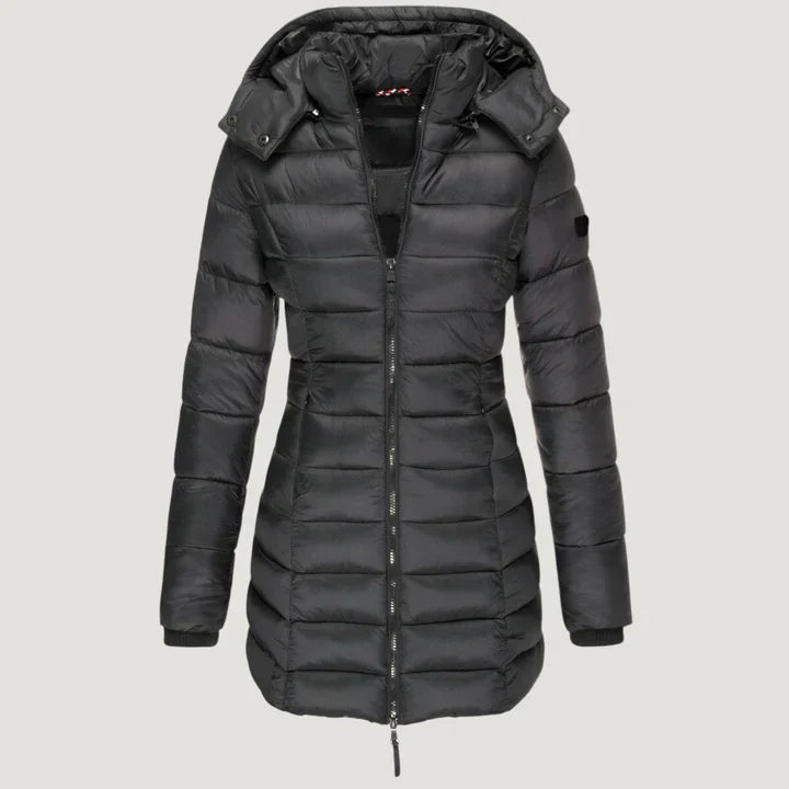 Astrid™ | Stylische Pufferjacke Mit Kapuze