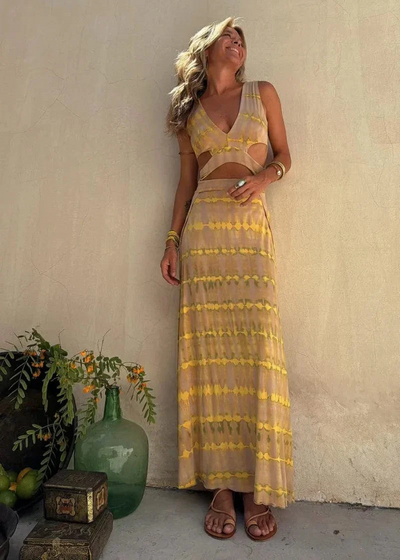 Ibiza™ | Buntes Tie-Dye Kleid