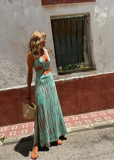 Ibiza™ | Buntes Tie-Dye Kleid