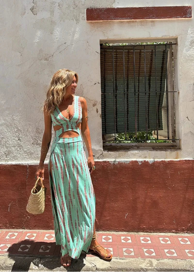 Ibiza™ | Buntes Tie-Dye Kleid