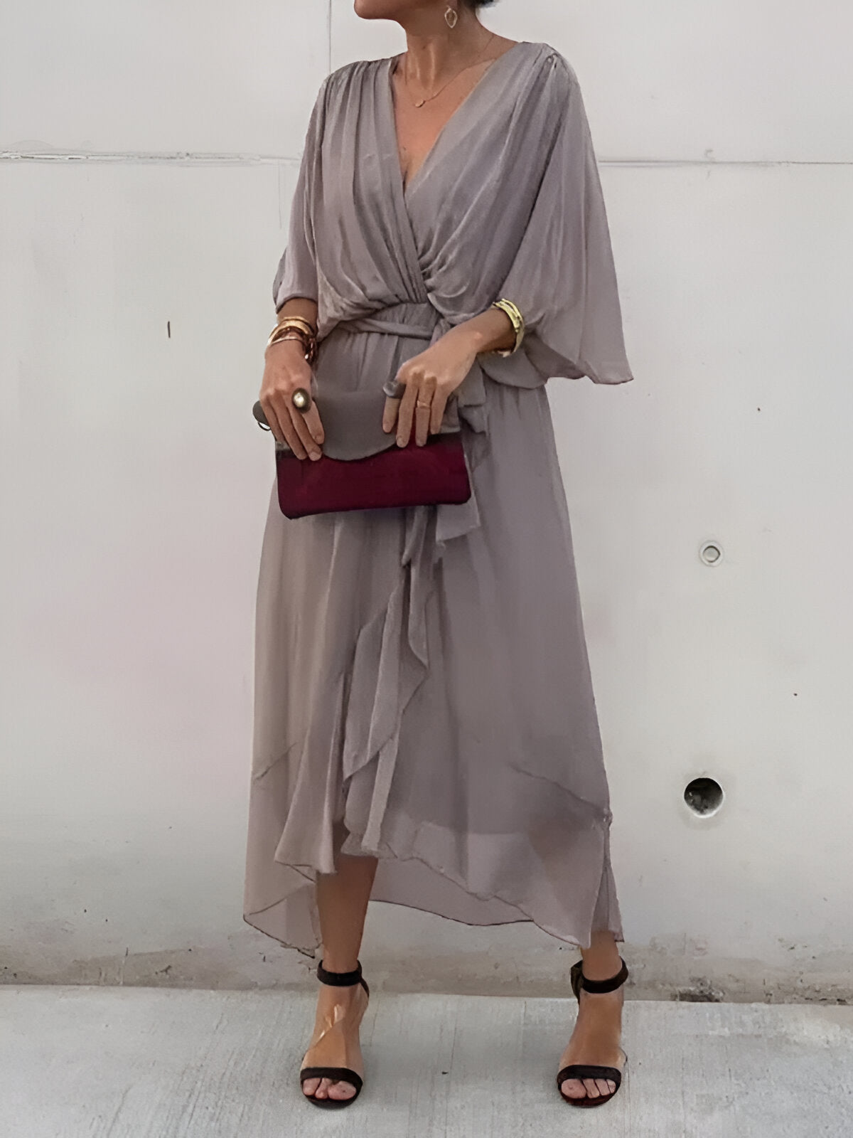 Monica™ | Elegantes Chiffonkleid