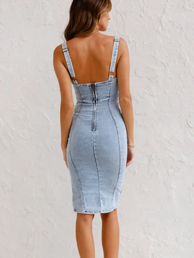 Evolet™ | Stilvolles Denim-Kleid