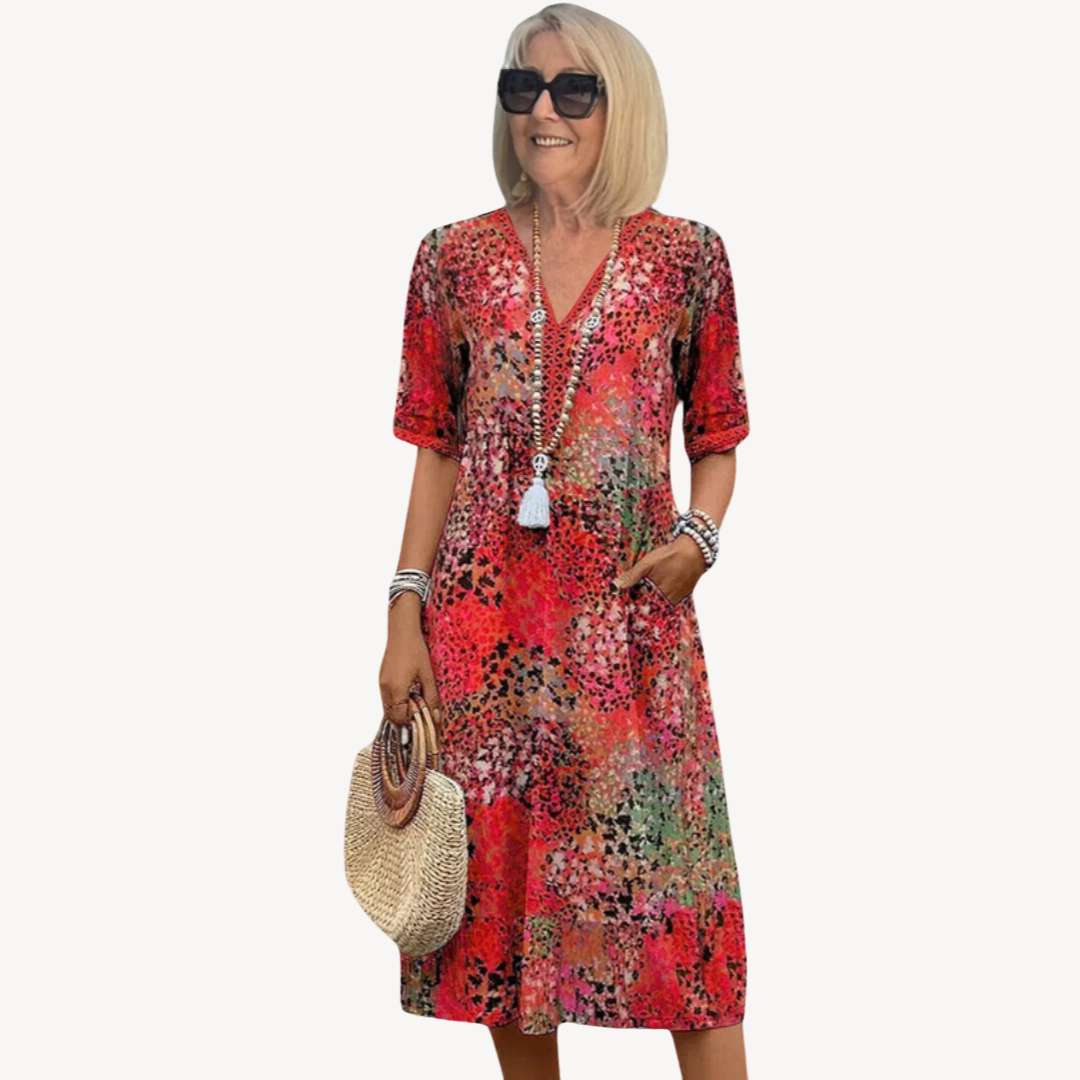 Anwen™ | Elegantes Baumwoll Boho Kleid