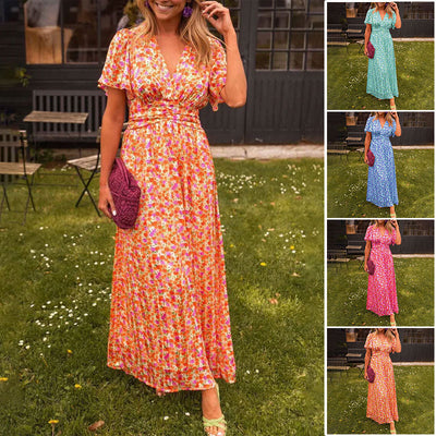 Emily™ | Elegantes V-Ausschnitt-Kleid