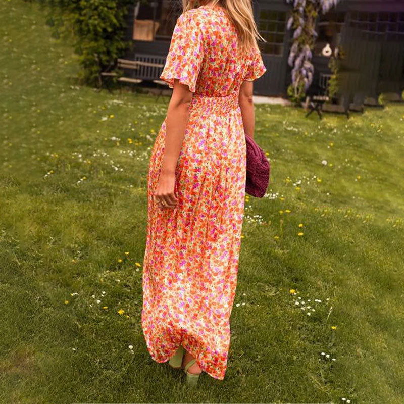 Emily™ | Elegantes V-Ausschnitt-Kleid