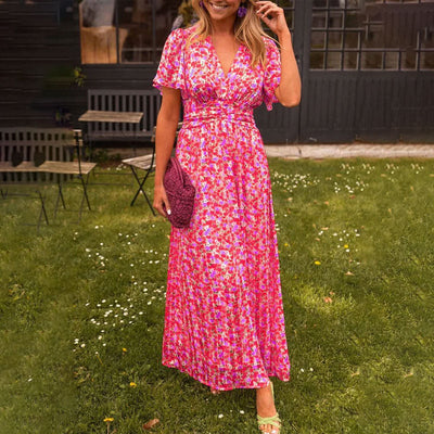 Emily™ | Elegantes V-Ausschnitt-Kleid