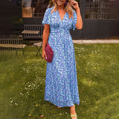 Emily™ | Elegantes V-Ausschnitt-Kleid
